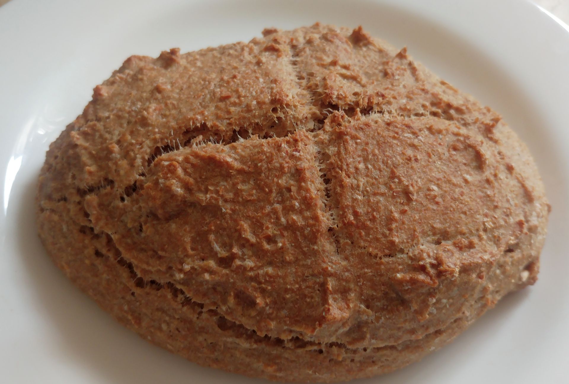 Pan de okara y harina integral