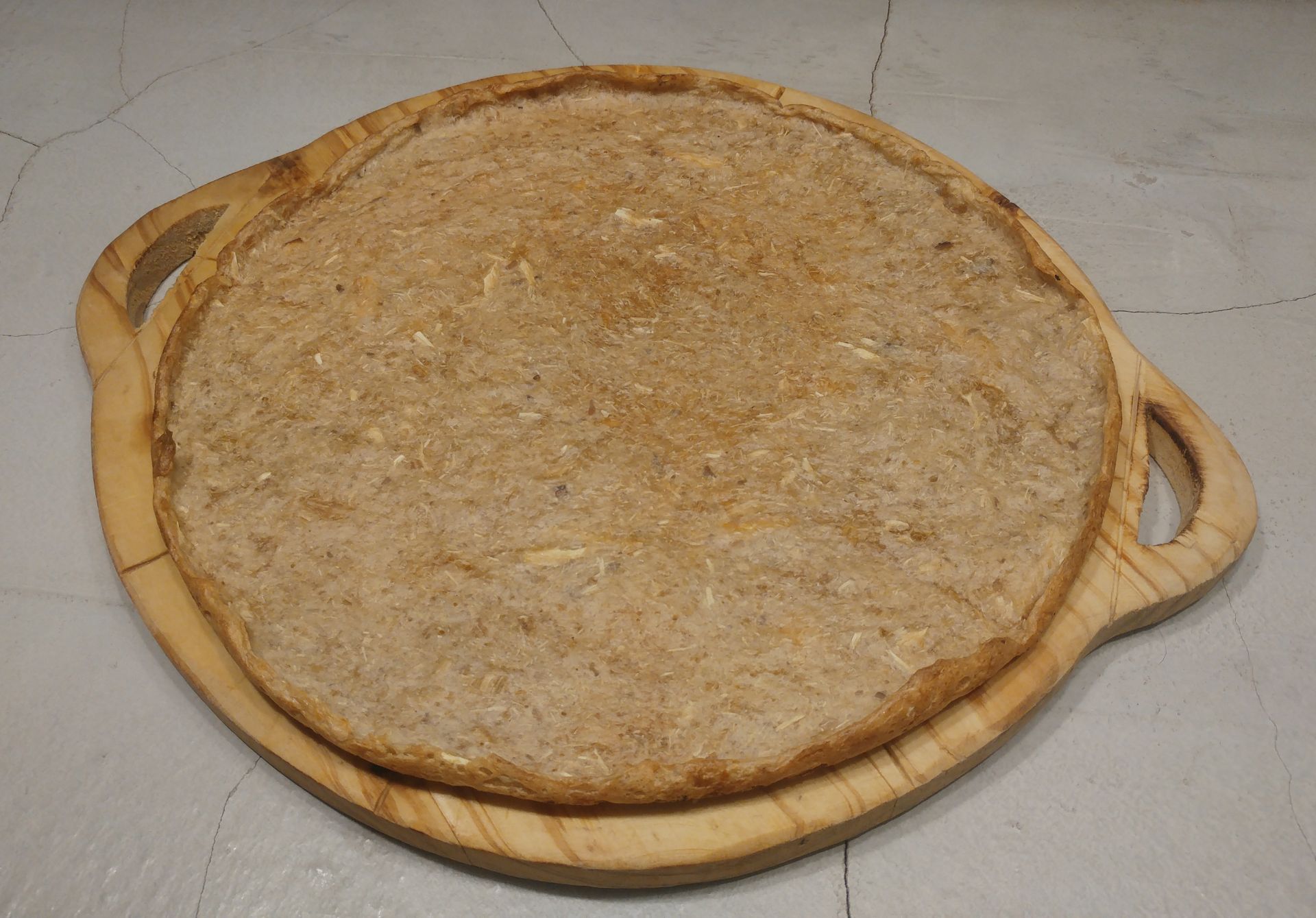 Masa de pizza de mandioca (yuca) sin harina